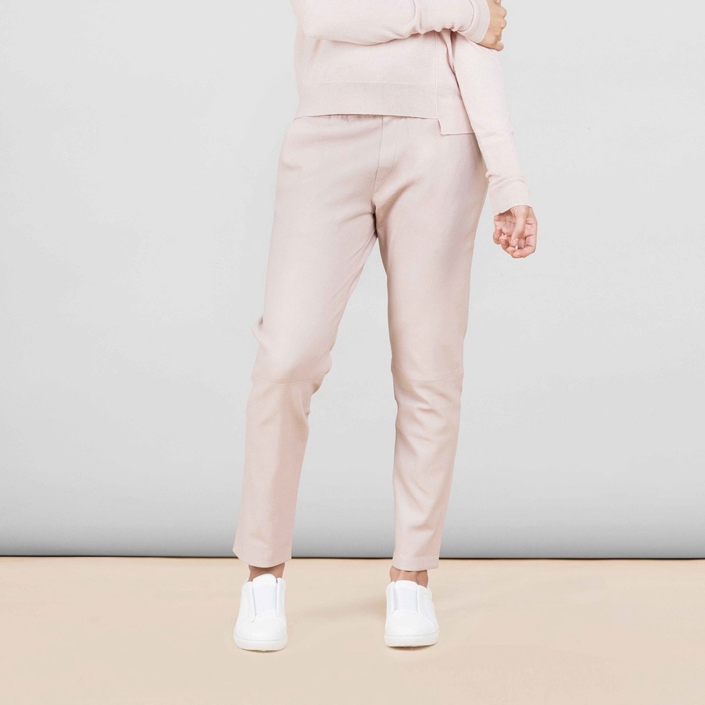 Zinga Real Leather Pull On Women's Pants